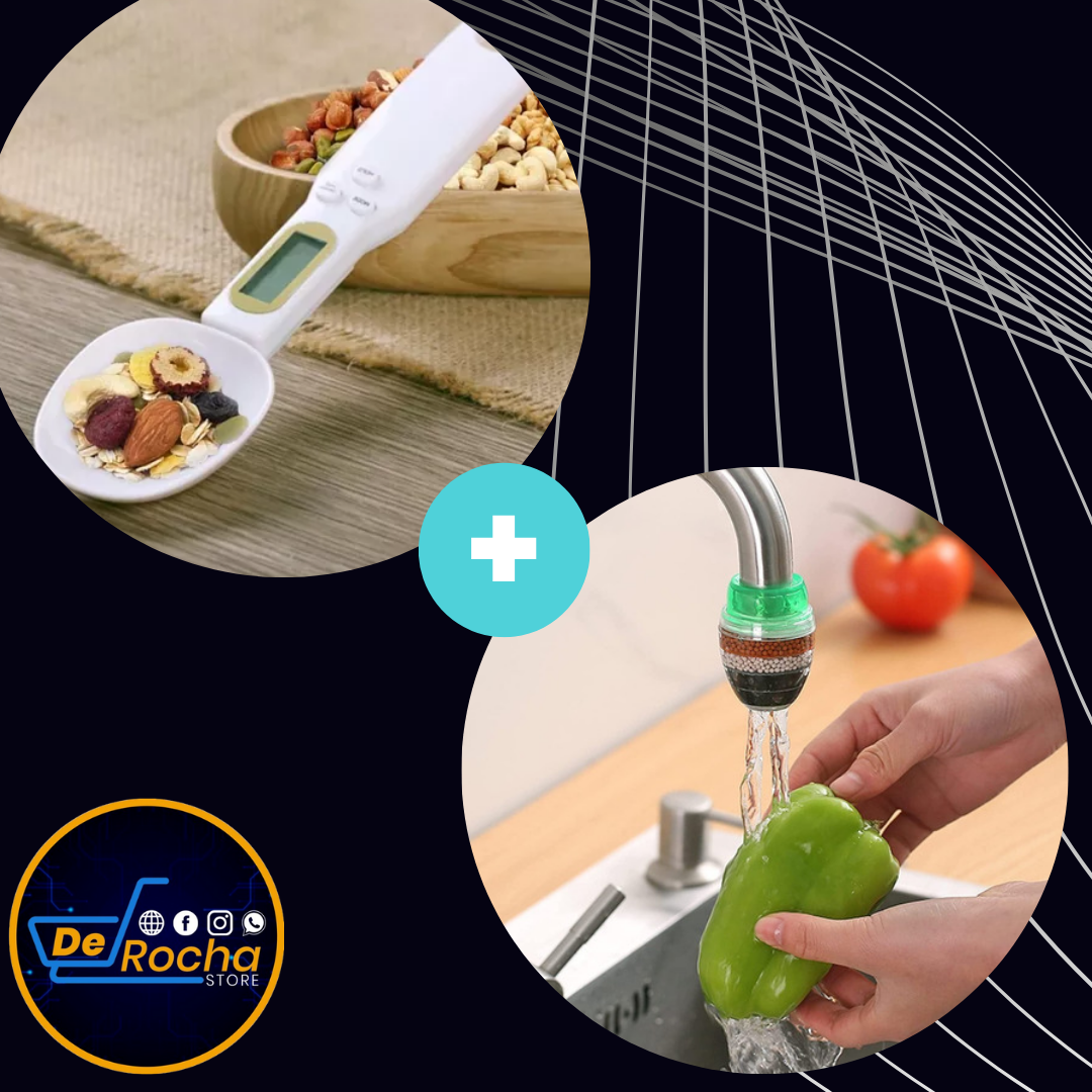 Combo filtro agua+ cuchara gramera